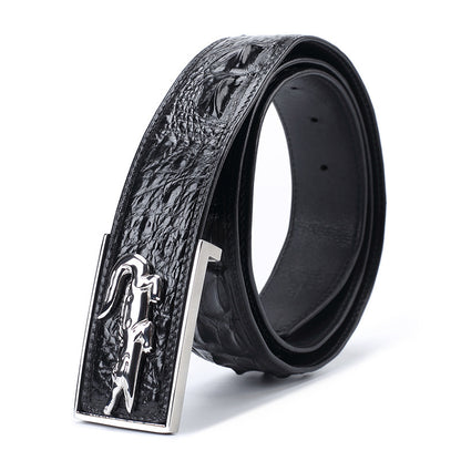 🔥Hot Sale 50% OFF🔥Genuine Crocodile Backbone Skin Leather Belt