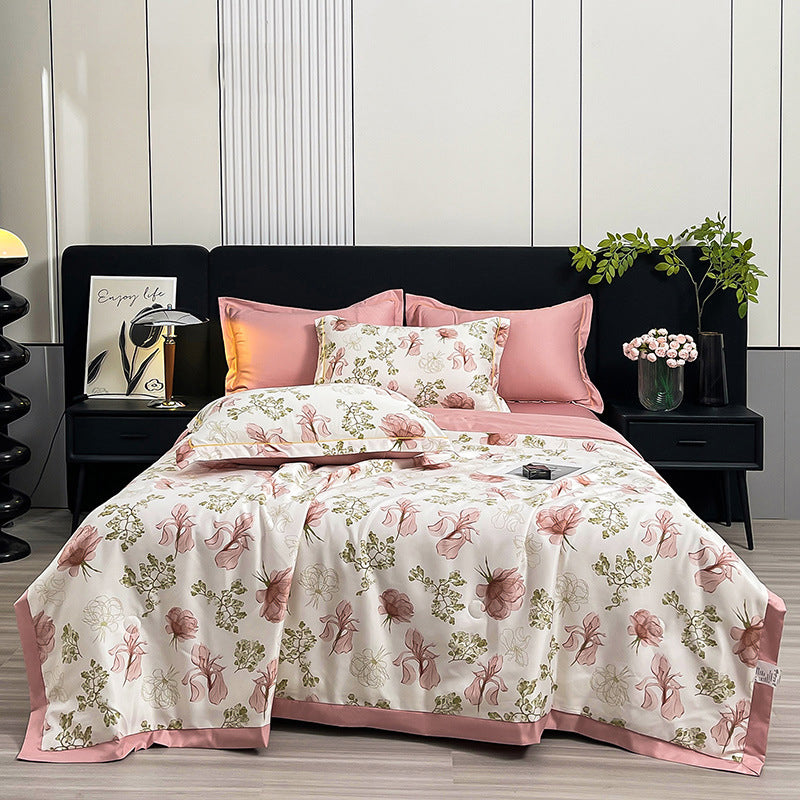 Water-washed Silk Summer Bedding Set