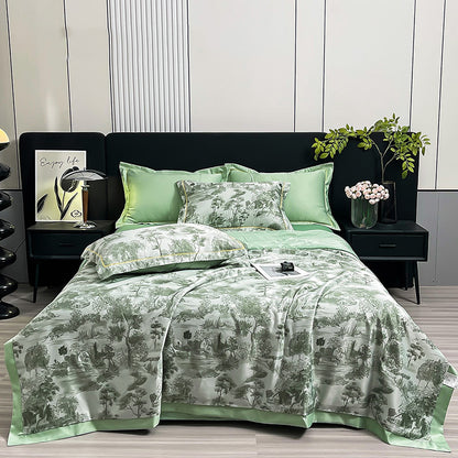 Water-washed Silk Summer Bedding Set