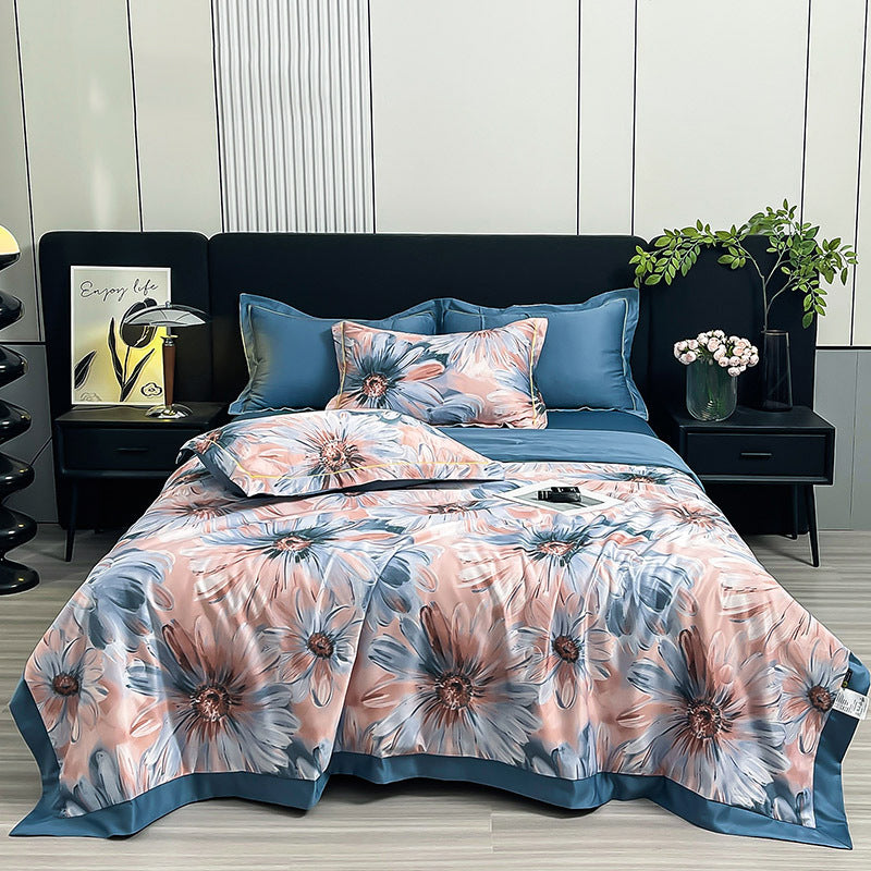 Water-washed Silk Summer Bedding Set