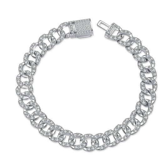 White Gold Moissanite Jewelry Bracelets For Women