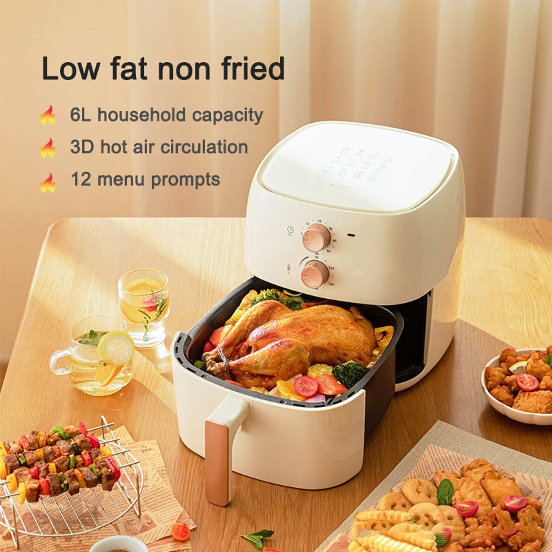 Electric Air Fryer 6L Smart Automatic Household