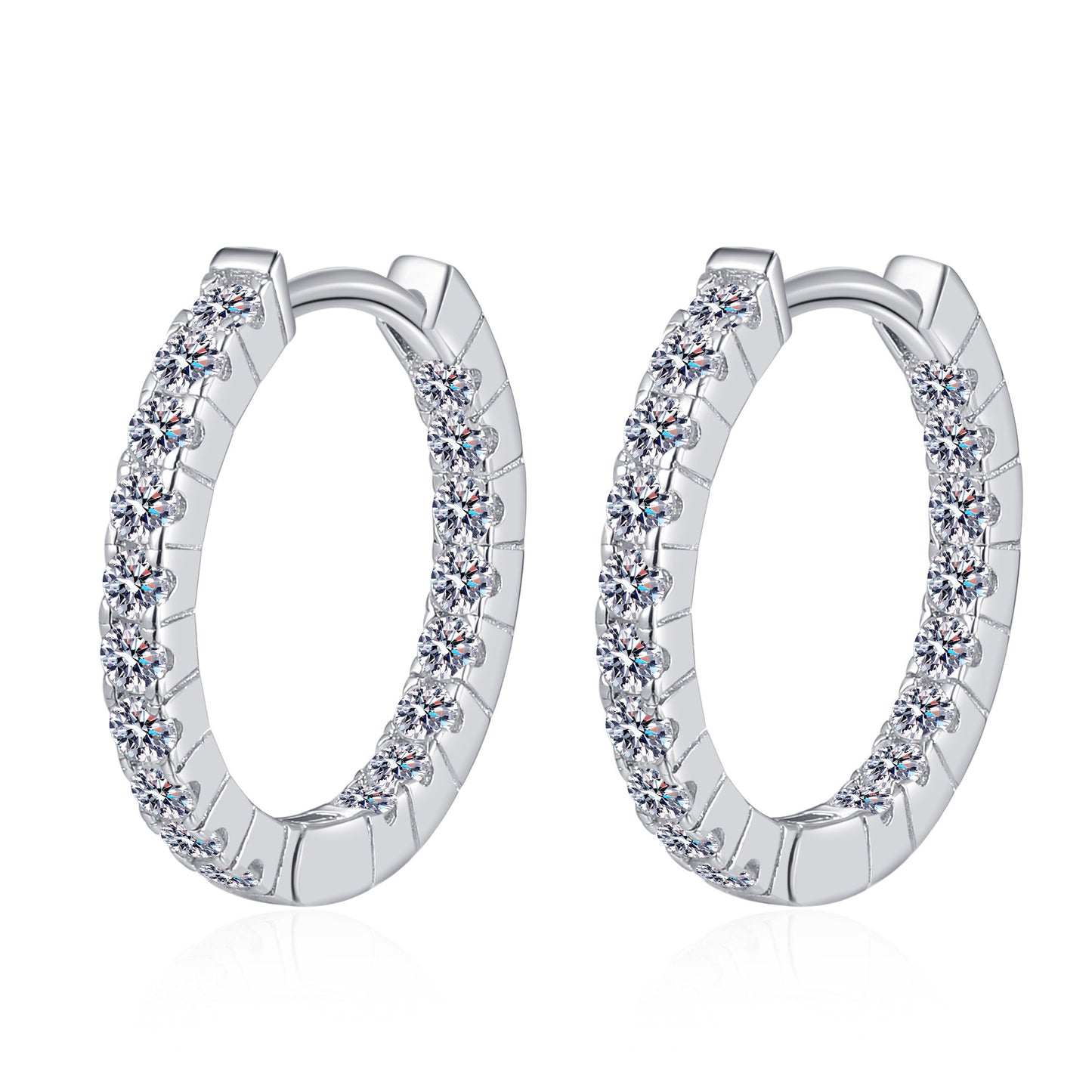 Concise Style Earring with Hight-quality Moissanite Diamond