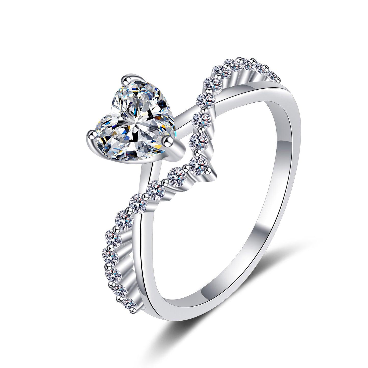 Petite Twist Diamond Engagement Ring