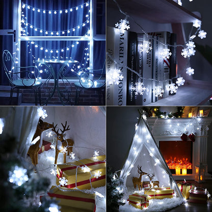 Christmas Snowflake Shaped lamp string (EARLY CHRISTMAS SALE - BUY TWO GET ONE FREE)