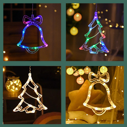 Christmas Tree Deer Bells String Lights