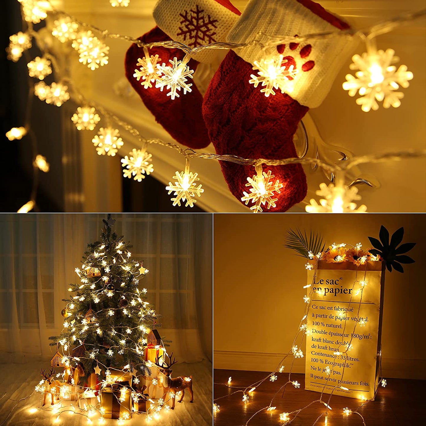 Christmas Snowflake Shaped lamp string (EARLY CHRISTMAS SALE - BUY TWO GET ONE FREE)