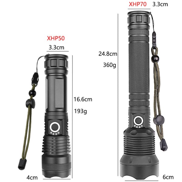 ✨LAST DAY SALE 49% OFF✨ LED Rechargeable Tactical Laser Flashlight 90000 High Lumens