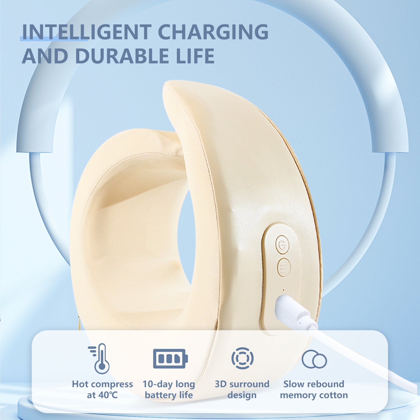 Intelligent Bluetooth Music Shoulder and Cervical Spine Massage Instrument